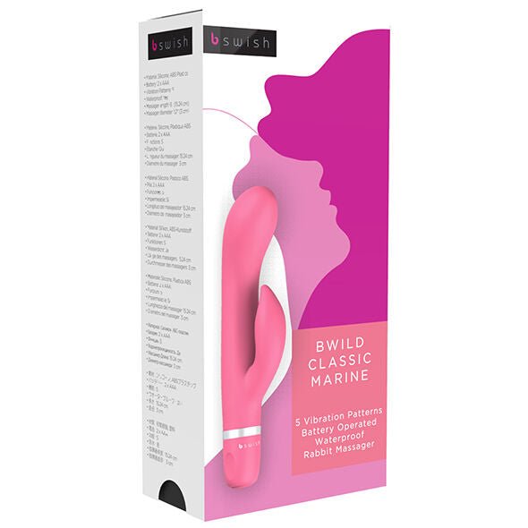 B Swish - Bwild Classic Marine Rabbit Vibrator Guava - KontjeKietelen.nl