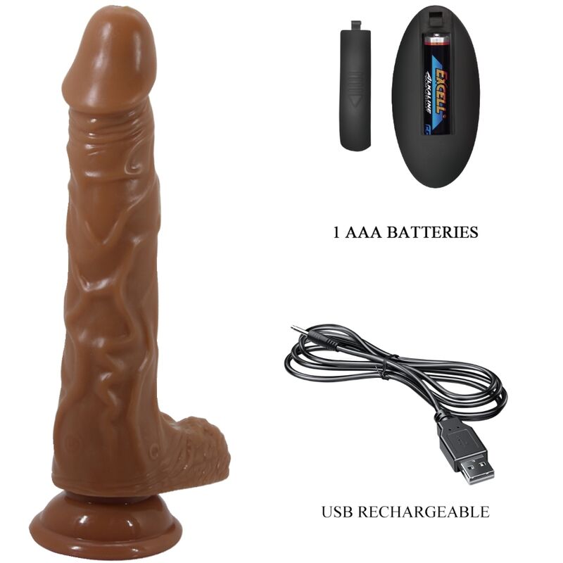 BAILE - BODACH REALISTIC VIBRATOR WITH REMOTE CONTROL SUCTION CUP - KontjeKietelen.nl