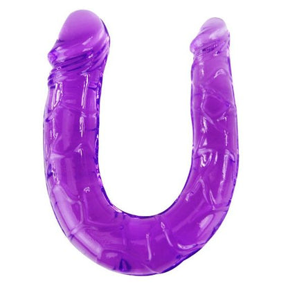 BAILE - DOUBLE DILDO IN LILAC FLEXIBLE JELLY - KontjeKietelen.nl