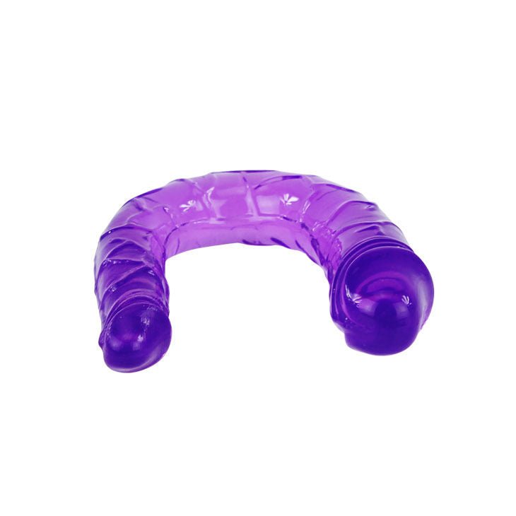 BAILE - DOUBLE DILDO IN LILAC FLEXIBLE JELLY - KontjeKietelen.nl