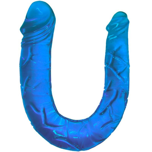 BAILE - DOUBLE DONG DOUBLE DILDO BLUE - KontjeKietelen.nl