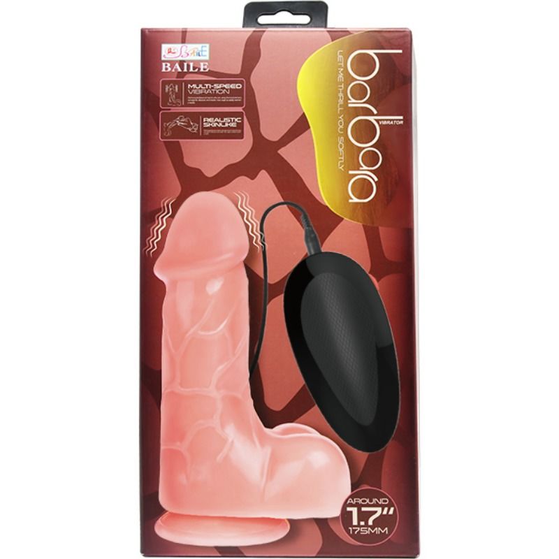 BAILE - NATURAL BARBARA REALISTIC VIBRATOR 22 CM - KontjeKietelen.nl