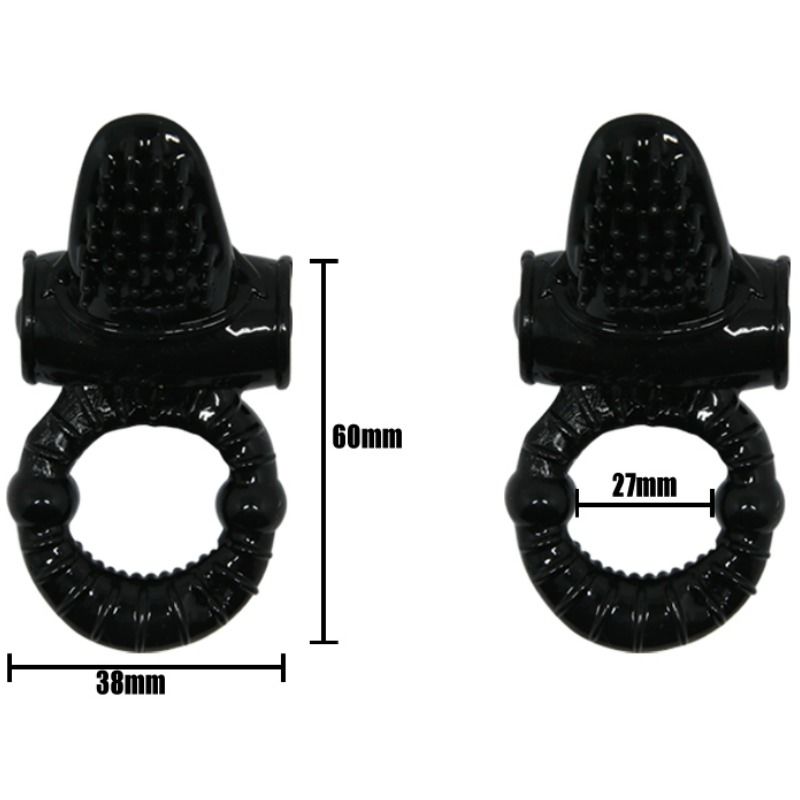 Baile - Sweet Ring Vibrerende Ring met Gestructureerde Konijn - KontjeKietelen.nl