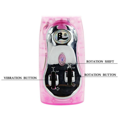 BAILE - VIBRATOR WITH ROTATION AND RABBIT MULTIVE SPEED AND MULTIROTATION - KontjeKietelen.nl