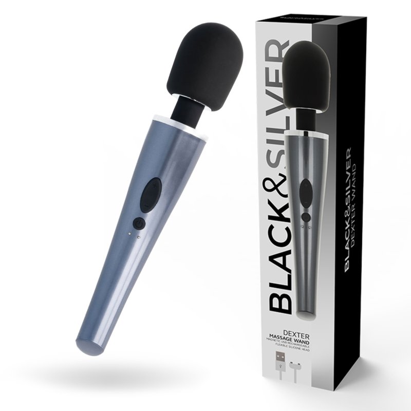 Black&Silver - Dexter Massage Wand - KontjeKietelen.nl