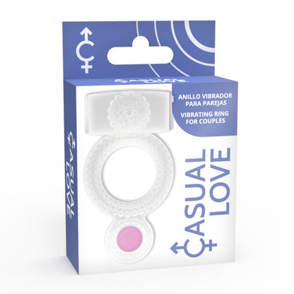 CASUAL LOVE - RING VIBRATING DOUBLE PLEASURE TRANSPARENT - KontjeKietelen.nl