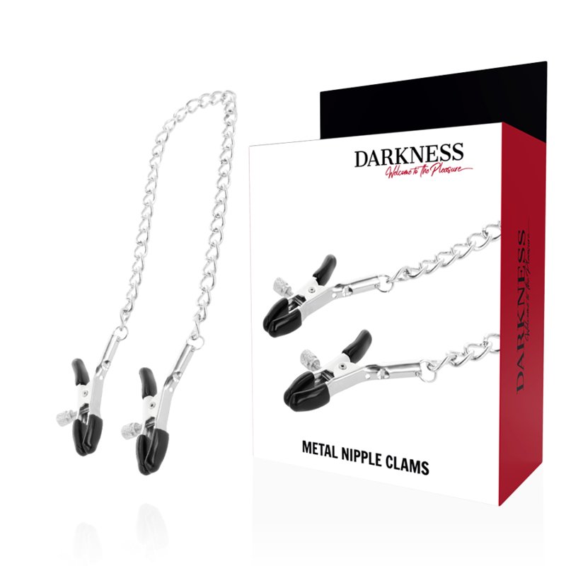 DARKNESS - ADJUSTABLE NIPPLE CLAMPS METAL - KontjeKietelen.nl