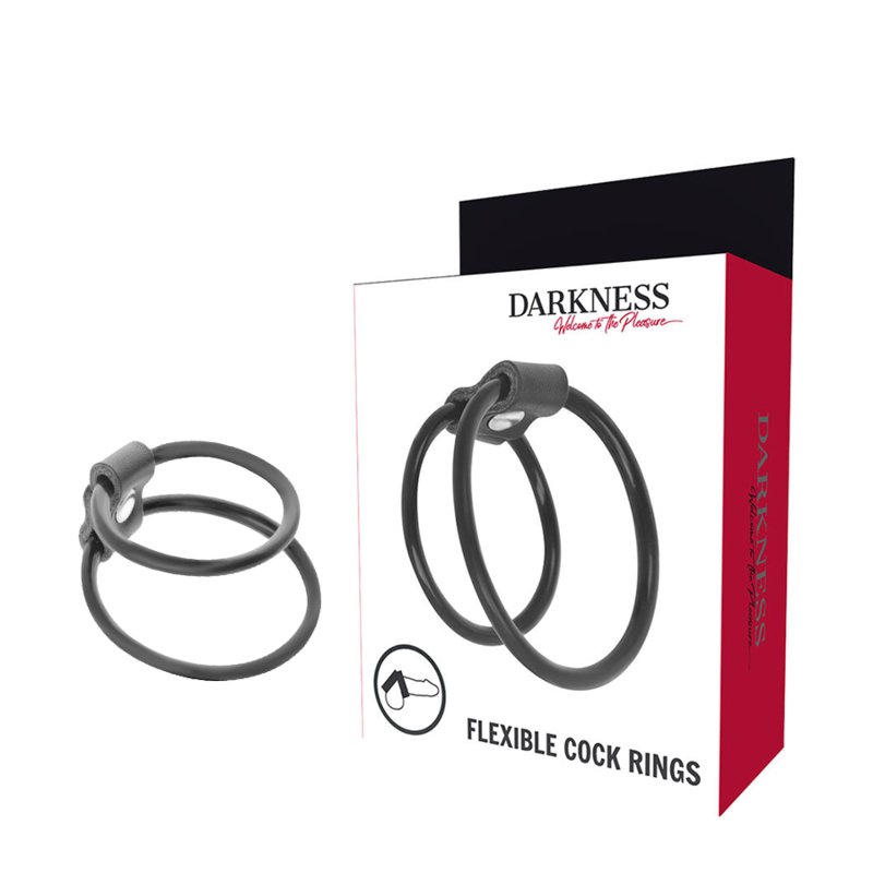 Darkness - Enhancing Duo Penis Rings - KontjeKietelen.nl