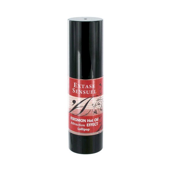 EXTASE SENSUAL - HEATING EFFECT MASSAGE OIL WITH LOLLIPOP PHEROMONES 30 ML - KontjeKietelen.nl