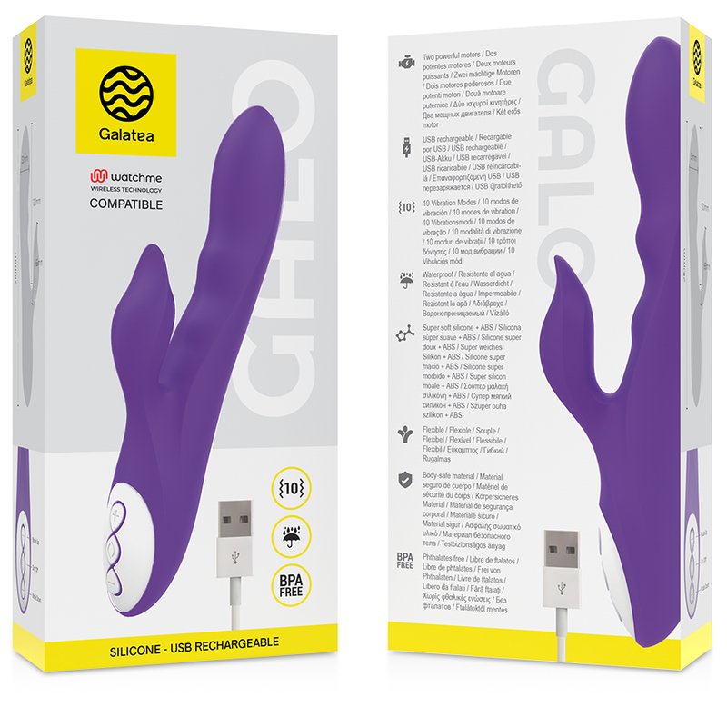 Galatea - Galo Lilac Vibrator Compatible with WatchMe Wireless Technology - KontjeKietelen.nl