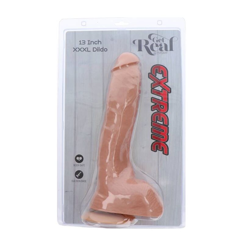 Get Real - Extreme XXXL Dildo 34 cm Skin - KontjeKietelen.nl