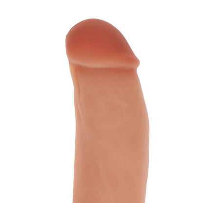 Get Real - Siliconen Dildo 18 cm met ballen (HUID) - KontjeKietelen.nl