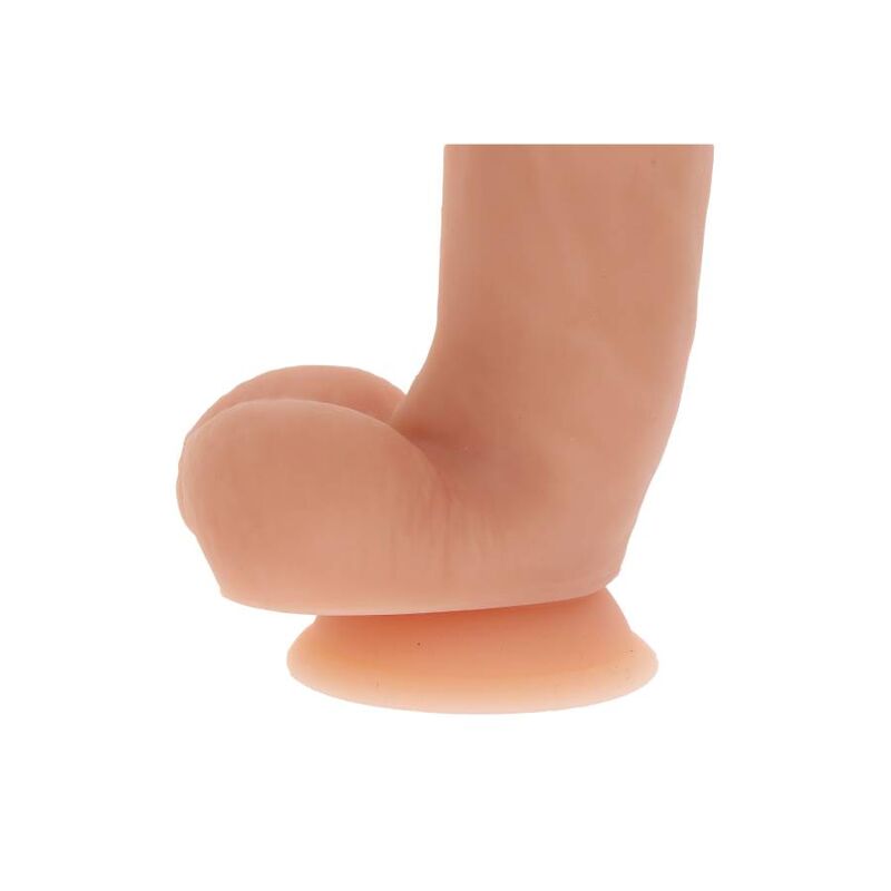 Get Real - Siliconen Dildo 18 cm met ballen (HUID) - KontjeKietelen.nl