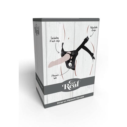 Get Real - Strap-On Pleasure Harnas Zwart - KontjeKietelen.nl