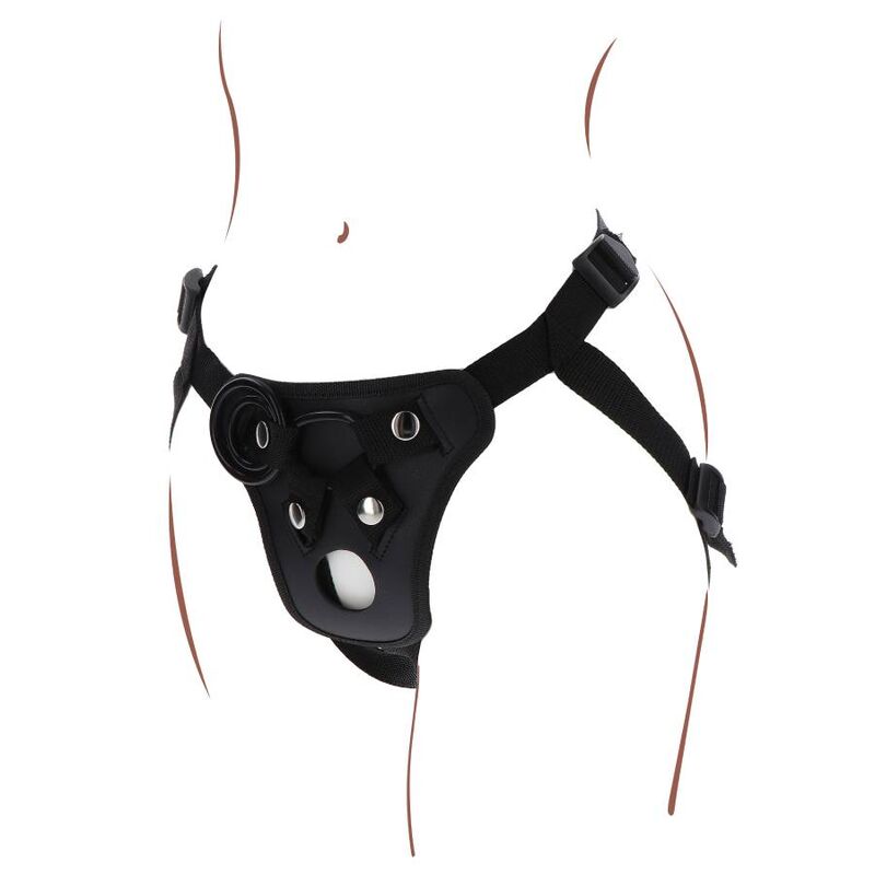 GET REAL - STRAP-ON PLEASURE HARNESS BLACK - KontjeKietelen.nl