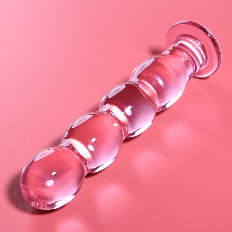 Ibiza - Dildo Borosilicaatglas 16.5 x 3.5 cm Roze - KontjeKietelen.nl