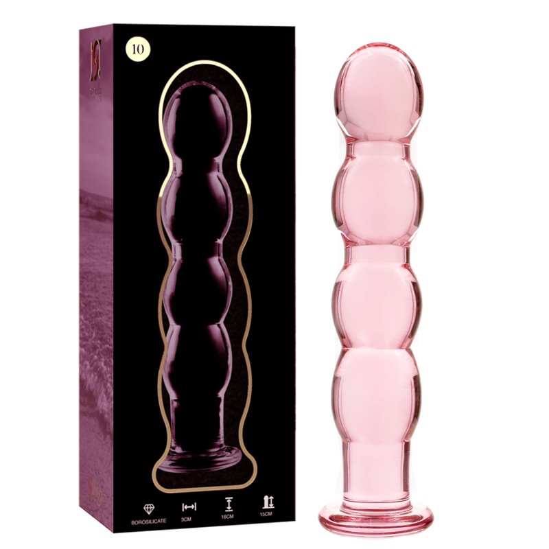 Ibiza - Dildo Borosilicaatglas 16.5 x 3.5 cm Roze - KontjeKietelen.nl