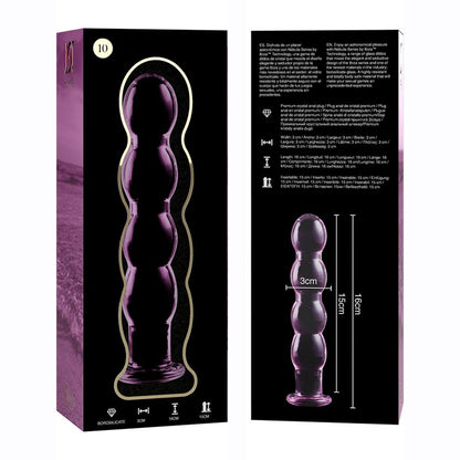 Ibiza - Dildo Borosilicaatglas 16.5 x 3.5 cm Roze - KontjeKietelen.nl