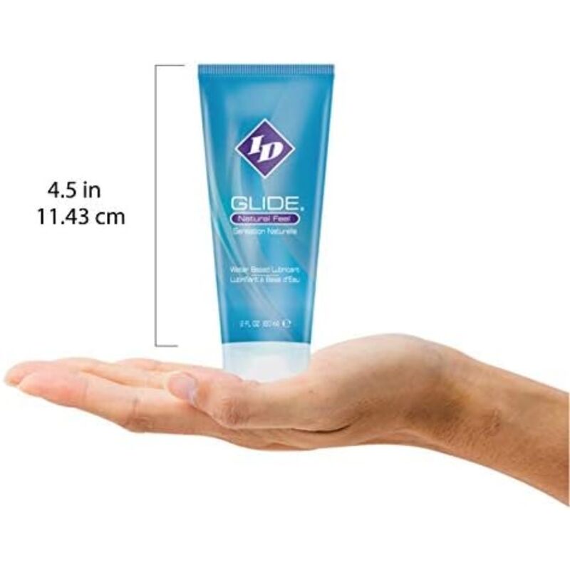 ID GLIDE - WATER BASED LUBRICANT ULTRA LONG LASTING TRAVEL TUBE 60 ML - KontjeKietelen.nl