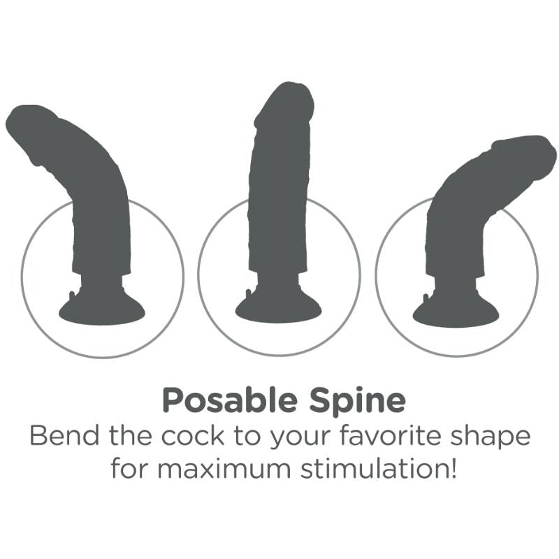 King Cock - 15.24 cm vibrerende penis huidkleurig