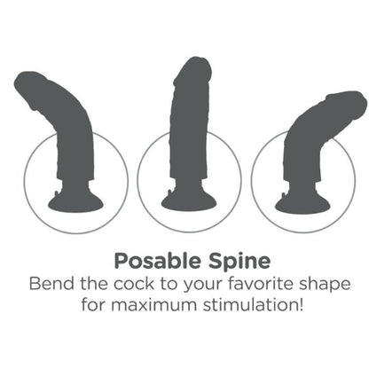 King Cock - 25.5 cm vibrerende penis met ballen - flesh