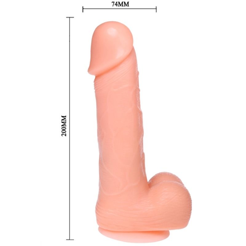 Baile - realistische dildo met vibratie en rotatie 20 cm