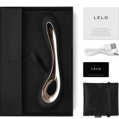 Lelo - Soraya 2 zwarte konijnen vibrator