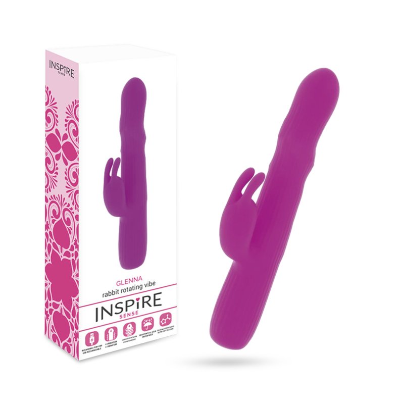 INSPIRE SENSE - GLENNA VIBRATOR RABBIT PURPLE - KontjeKietelen.nl