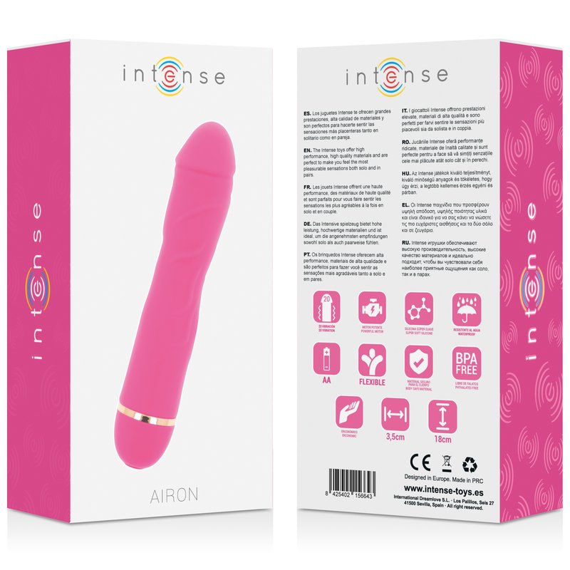 Intense - Airon 20 snelheden silicone roze - KontjeKietelen.nl