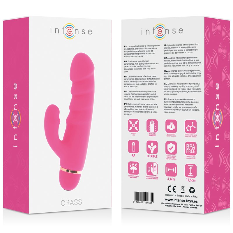 Intense - Crass 20 speeds silicone pink - KontjeKietelen.nl