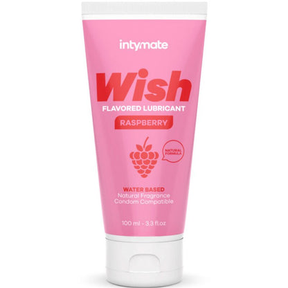 INTIMATELINE INTYMATE - WISH RASPBERRY FLAVORED LUBRICANT 100 ML - KontjeKietelen.nl