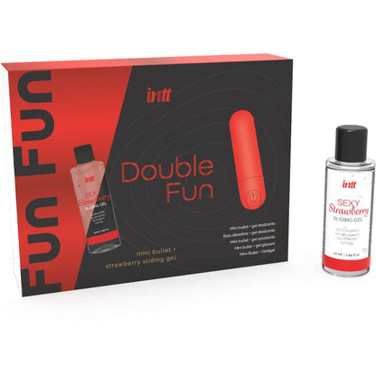 Intt - Double Fun Kit met vibrerende bullet en aardbeien massagegel - KontjeKietelen.nl