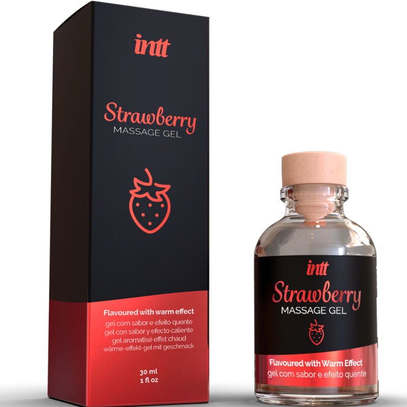 INTT Massage & Oral Sex - Hot Effect Strawberry Flavor Massage Gel - KontjeKietelen.nl