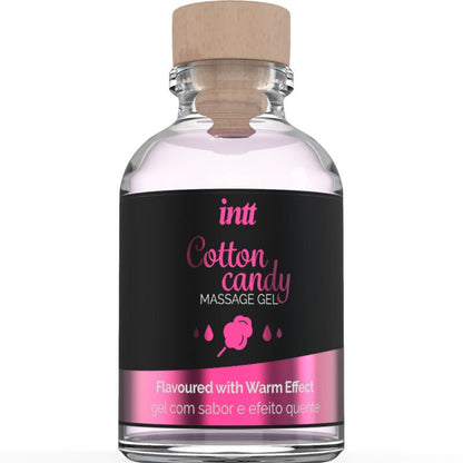 INTT MASSAGE & ORAL SEX - MASSAGE GEL WITH COTTON CANDY FLAVOR AND HEATING EFFECT - KontjeKietelen.nl