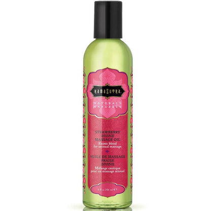 Kamasutra - Naturals Divine Aardbeien Massageolie 236ml - KontjeKietelen.nl