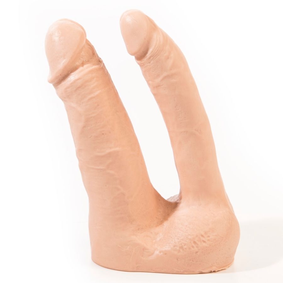 Pink Room - Arthus realistische dubbele dildo flesh 17cm/15.5cm - KontjeKietelen.nl