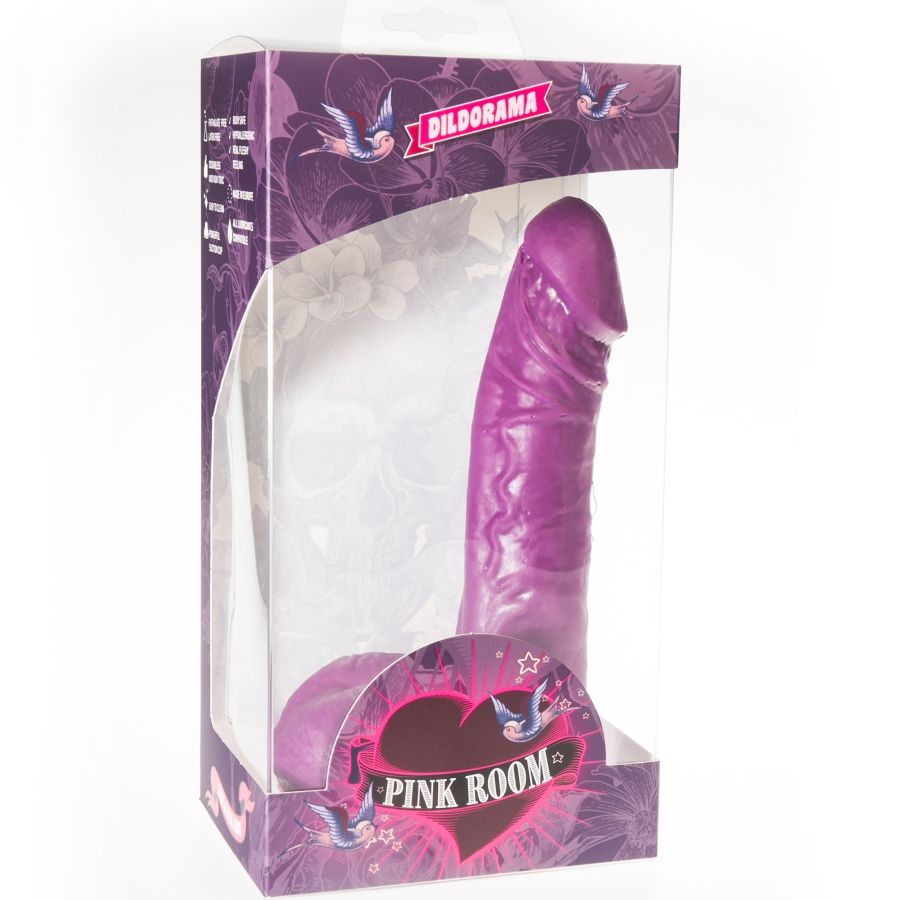 Pink Room - Eban realistische dildo paars 19 cm - KontjeKietelen.nl