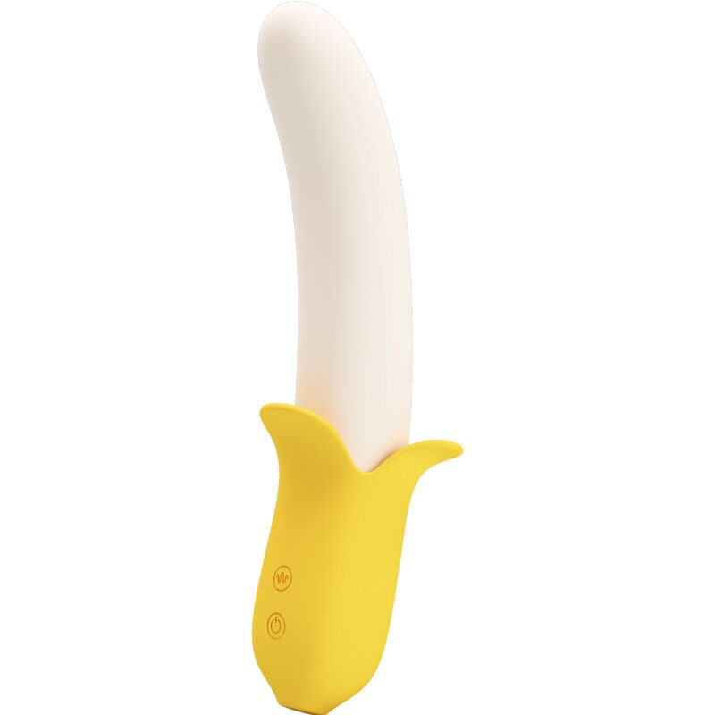 Pretty Love - Banana Geek Super Power 7 Vibrations Up&Down Silicone Black - KontjeKietelen.nl