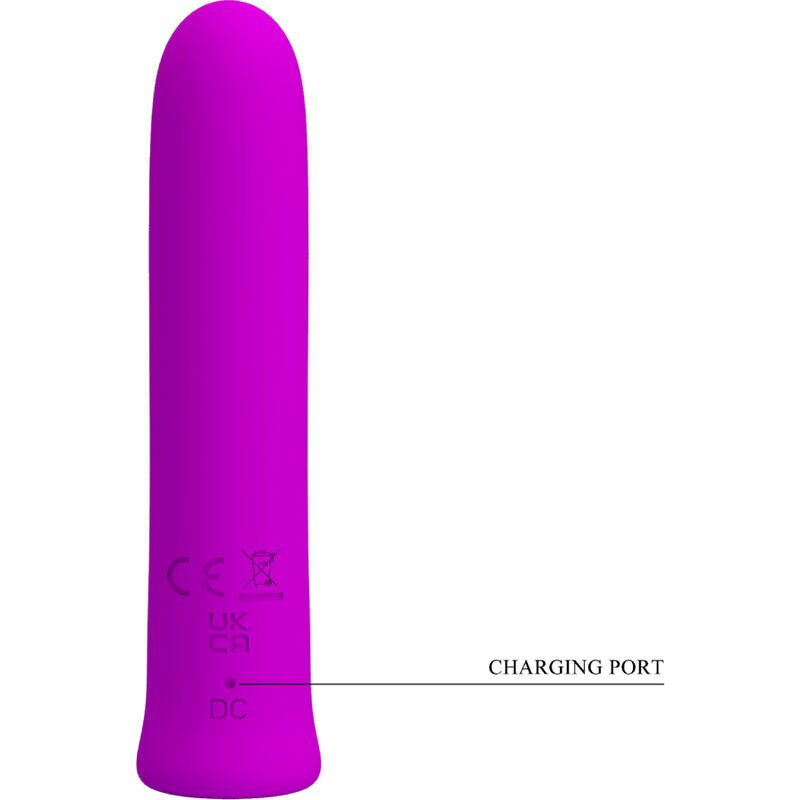 Pretty Love - Curtis Mini Super Power Vibrator 12 Violet Silicone Vibrations - KontjeKietelen.nl