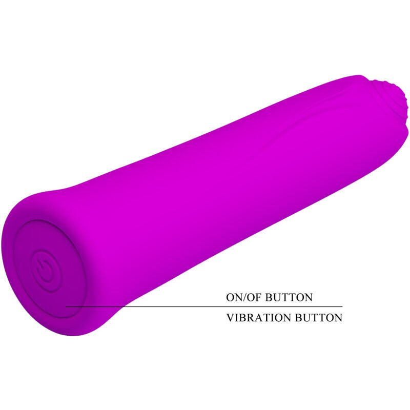 Pretty Love - Curtis Mini Super Power Vibrator 12 Violet Silicone Vibrations - KontjeKietelen.nl