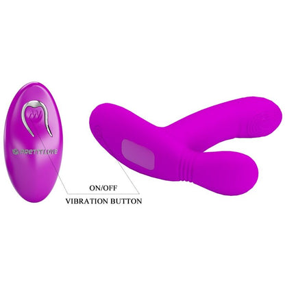 Pretty Love - Geri Clitoris Massager Pink Remote Control - KontjeKietelen.nl