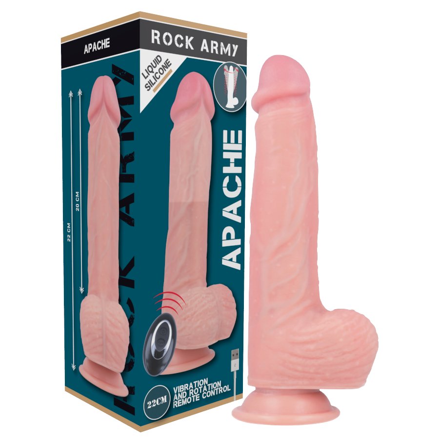 Rockarmy - Liquid silicone vibrator remote control premium Apache 20.5 cm - KontjeKietelen.nl