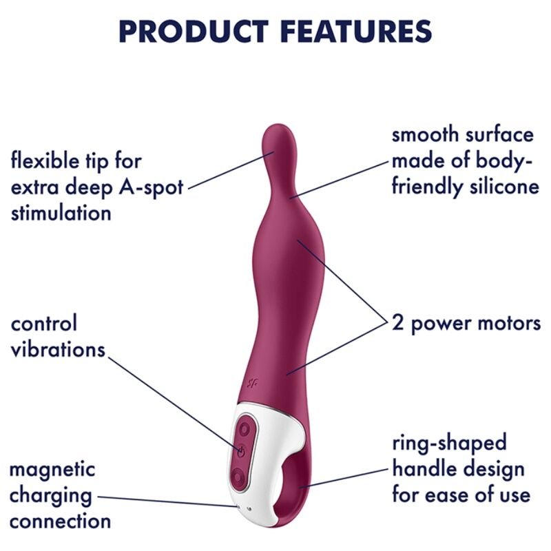 Satisfyer - Amazing 1 Aspot Vibrator Berry - KontjeKietelen.nl