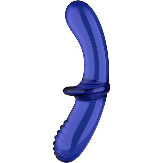 Satisfyer - dubbele kristallen dildo blauw - KontjeKietelen.nl