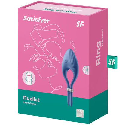 Satisfyer - duelist ring vibrator blauw - KontjeKietelen.nl