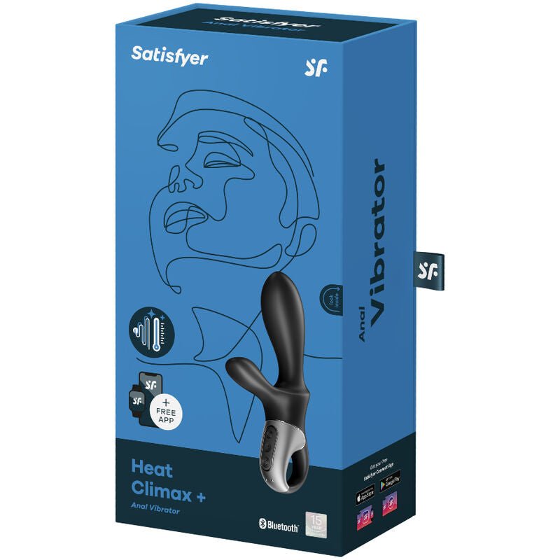 Satisfyer - Heat Climax+ Anale Vibrator App Zwart - KontjeKietelen.nl