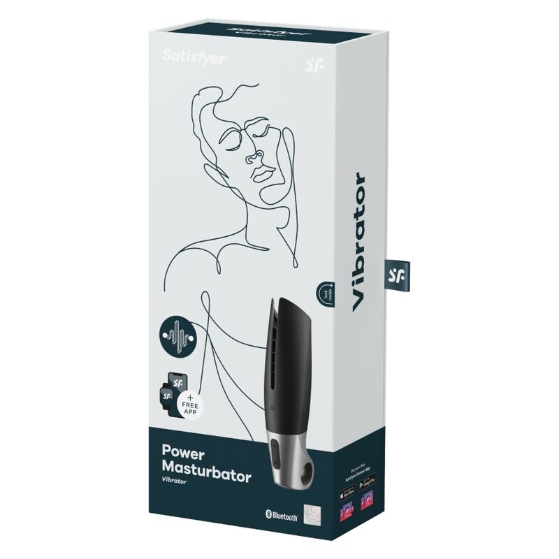 Satisfyer - Power masturbator zwart - KontjeKietelen.nl