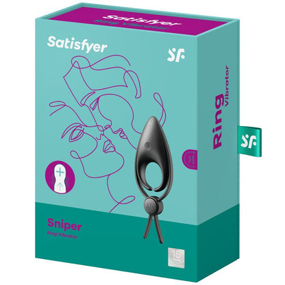 Satisfyer - Sniper Ring Vibrator Zwart - KontjeKietelen.nl