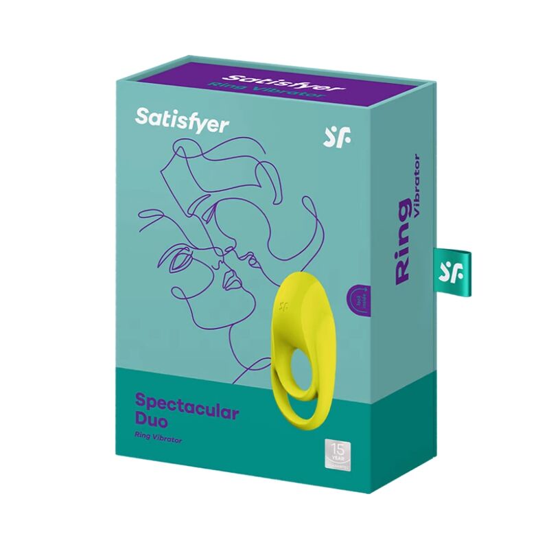 Satisfyer - Spectaculaire Duo Ring Vibrator Geel - KontjeKietelen.nl