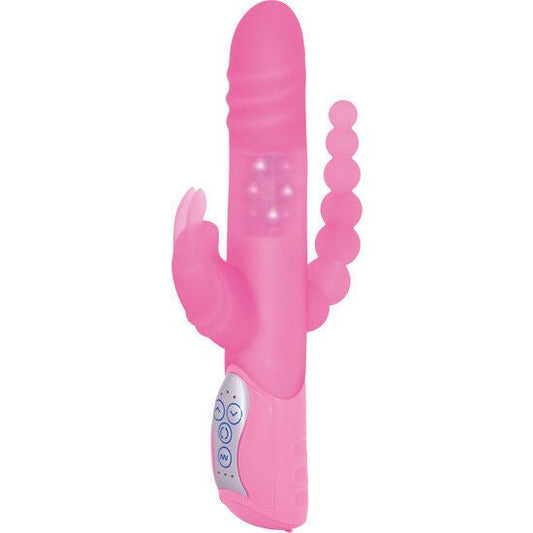 Seven Creations - E Rabbit Triple Play Pink Triple Stimulation Vibrator - KontjeKietelen.nl